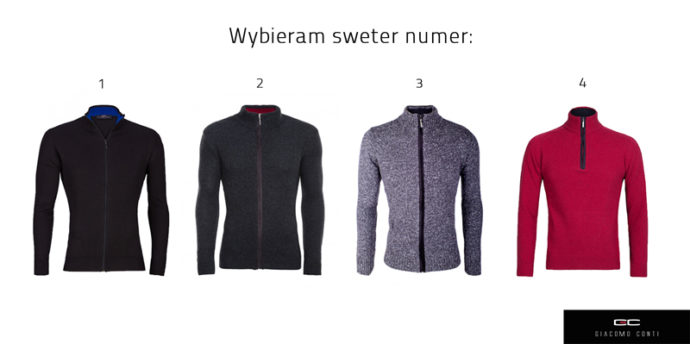 Który sweter z nowych propozycji Giacomo Conti wybierasz?
