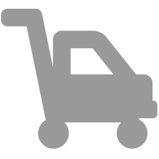 Supermarket trolley in shape of a car