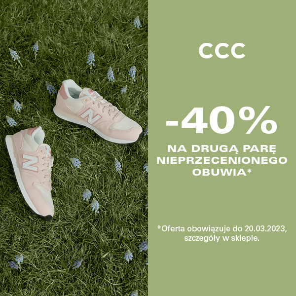 W CCC -40% na drugą tańszą parę obuwia!