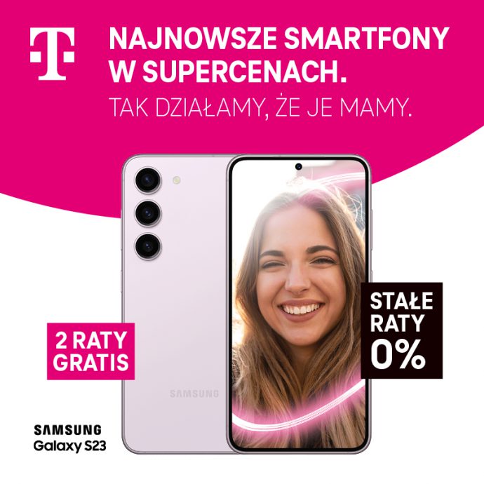 Samsung Galaxy S23 – 2 raty GRATIS