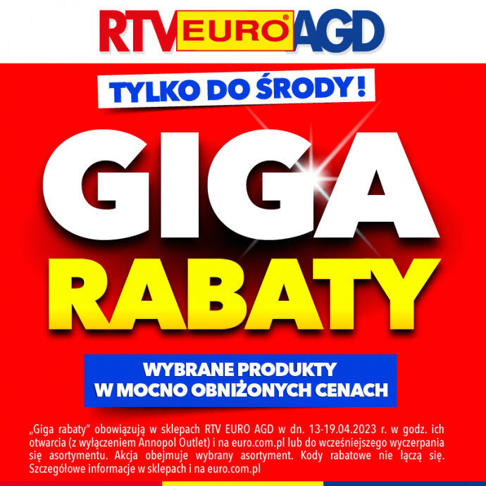 Giga Rabaty w RTV EURO AGD