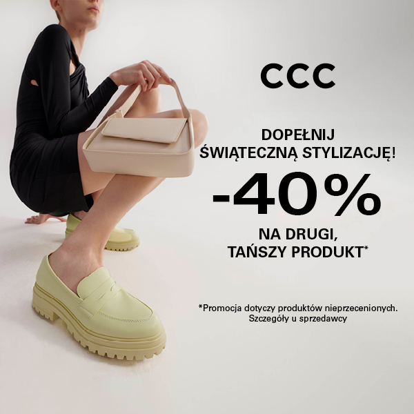 -40% na drugi, tańszy produkt w CCC!
