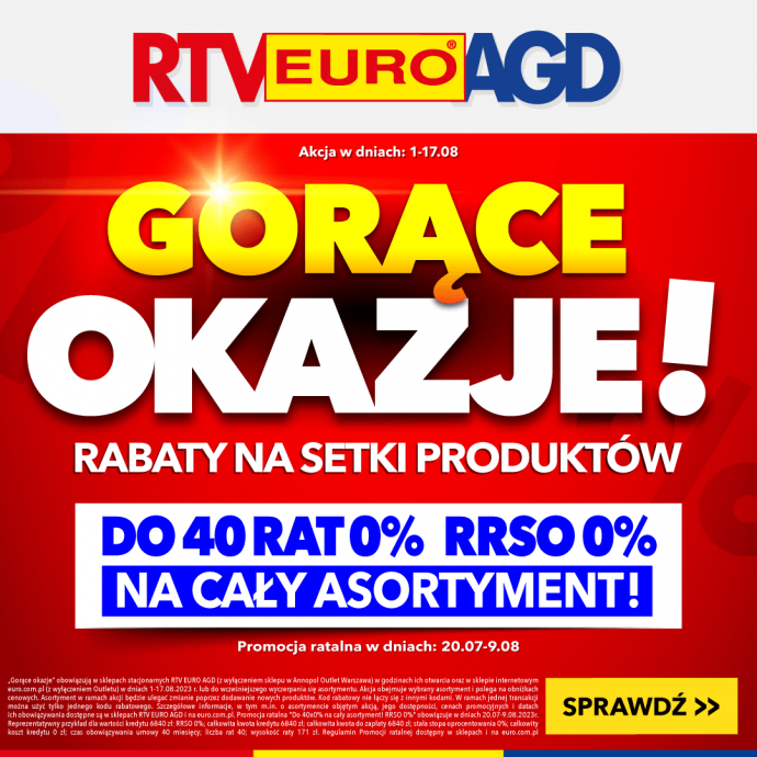Gorące Okazje w RTV EURO AGD!