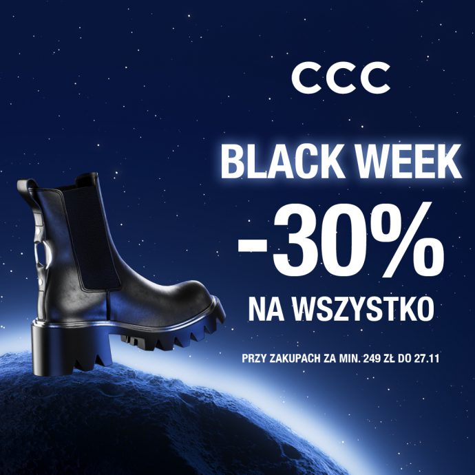 BLACK WEEK w CCC! 30% na WSZYSTKO!